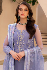 Lavender Twilight – Lilac Embroidered Formal Ensemble